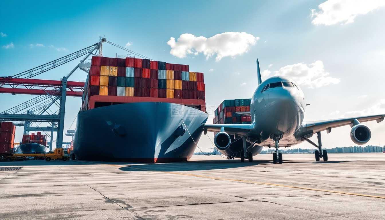 进出口码头与空运货物的船舶集装箱装载体系